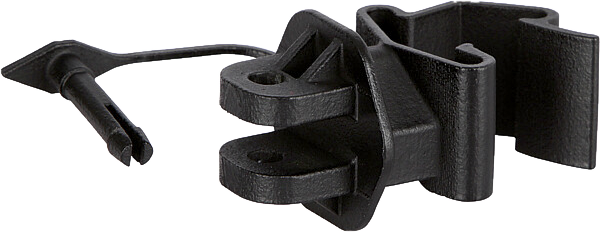 Standard-Isolator mit Stift, schwarz, für T-Pfosten